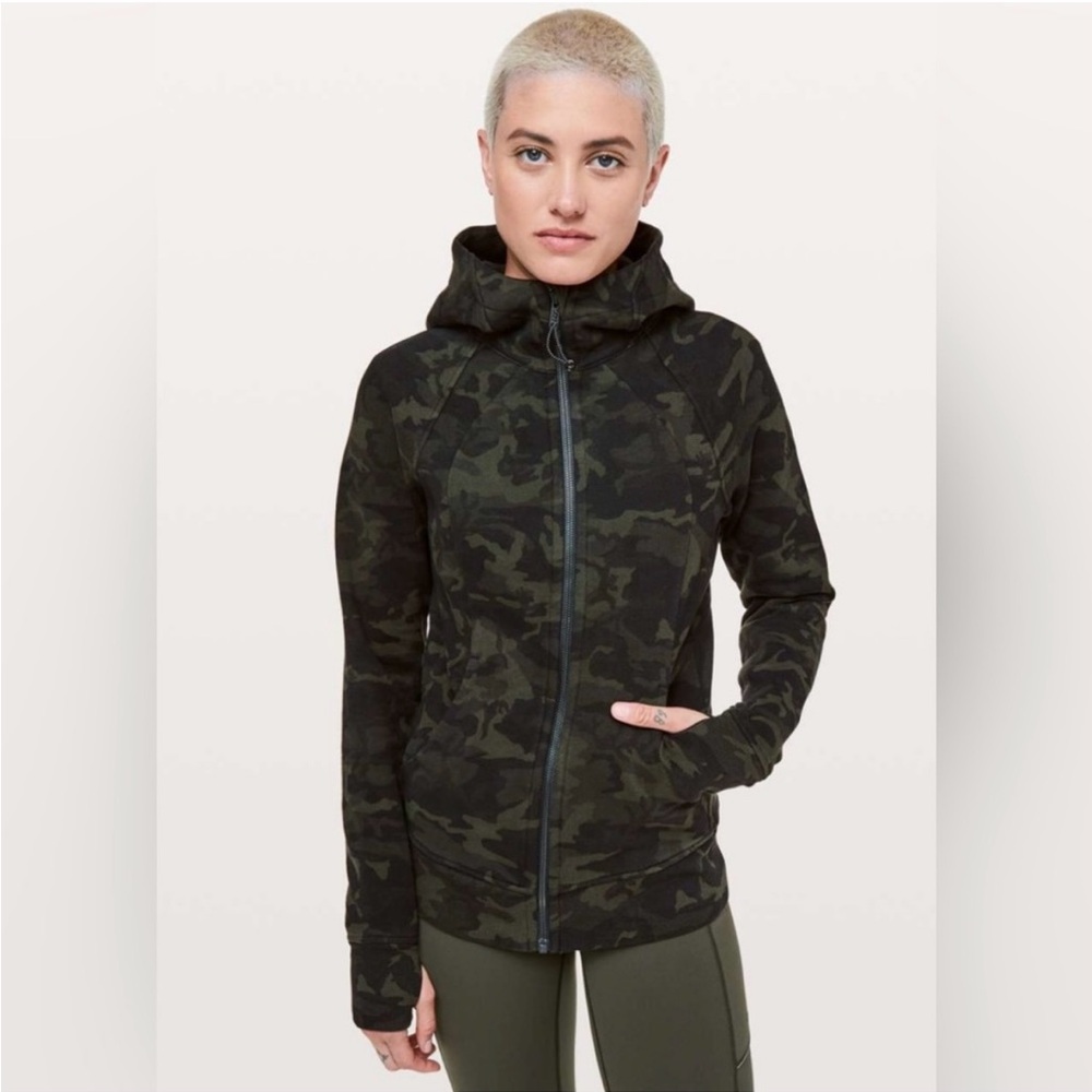 Lululemon scuba Camouflage Full-Zip Hoodie